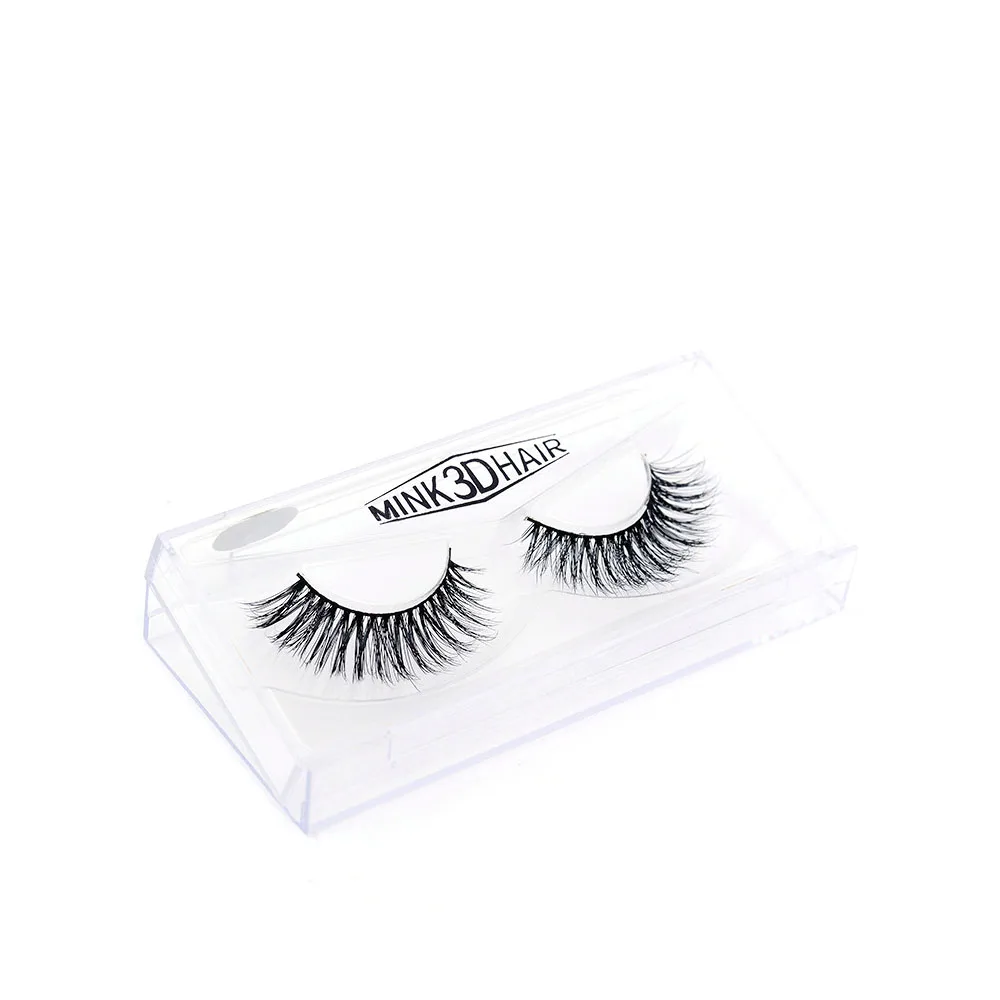 

Hot New 1 Pair Handmade Mink Hair 3D False Eyelashes Natural Crisscross Thick Long Extension Sexy Women Makeup D-24