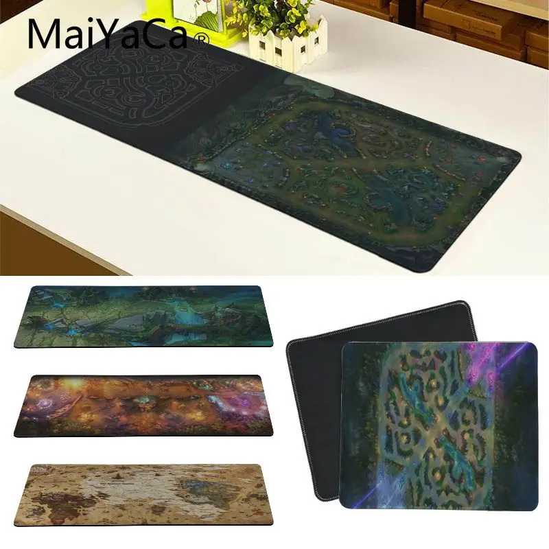 

MaiYaCa Custom Skin Summoners Rift Map LOL Anti-Slip Durable Silicone Computermats Fashion Computer Mousepad Gaming Mouse Mats