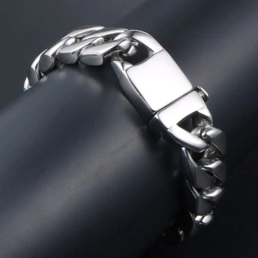 Браслеты и обручи мужские из полированной нержавеющей стали 14 5 мм|Цепочки