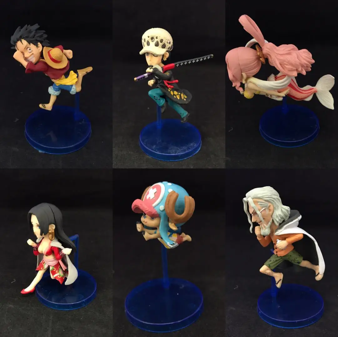 

Фигурка японского аниме ONE PIECE, ПВХ, 6 шт./лот, 7-9 см