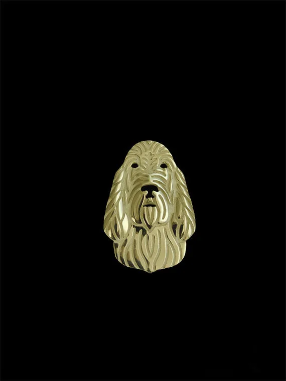 

Модные высококачественные броши в виде животных Spinone с итальянским языком, серебряные модные ювелирные изделия