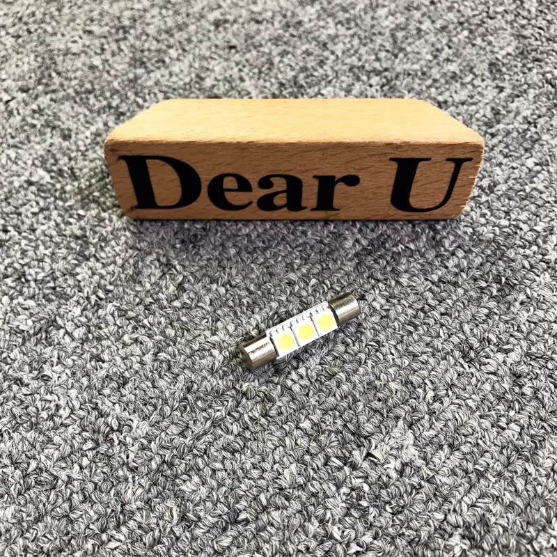 JEAZEA 1 шт. авто светодиодный лампы супер белый 31 мм 5050 3 s SMD 12В солнцезащитный