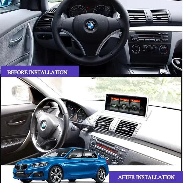Автомобильная магнитола на Android 10 25 дюйма с спутниковой навигацией для BMW 1 серии