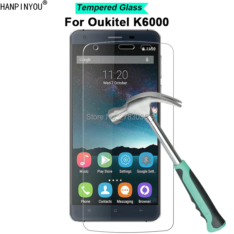 Для Oukitel K6000 5 &quotновая твердость 9H 2.5D ультратонкая закаленная Защитная стеклянная