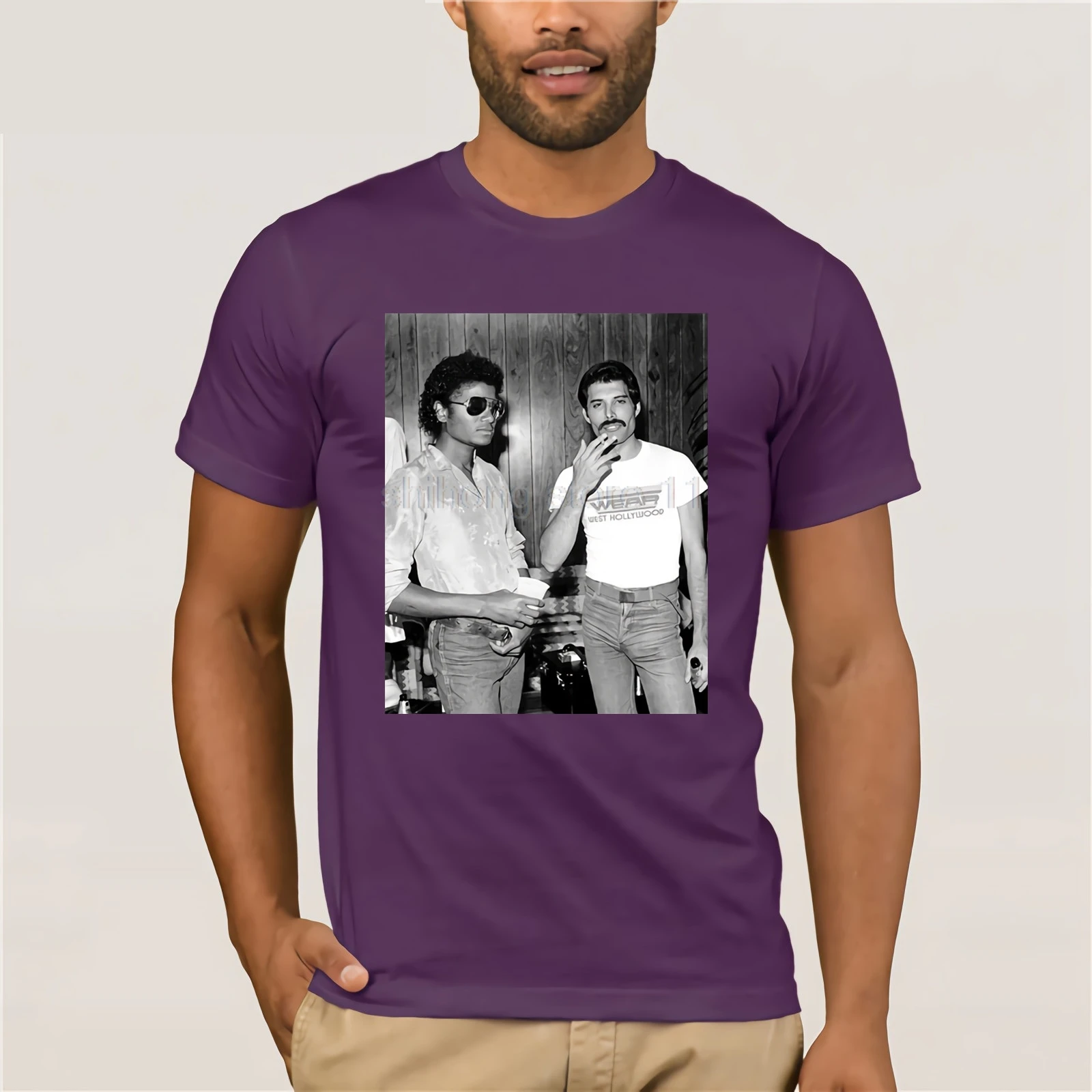 Новинка 2018 Мужская модная футболка с принтом Летняя стильная Майкл Джексон и