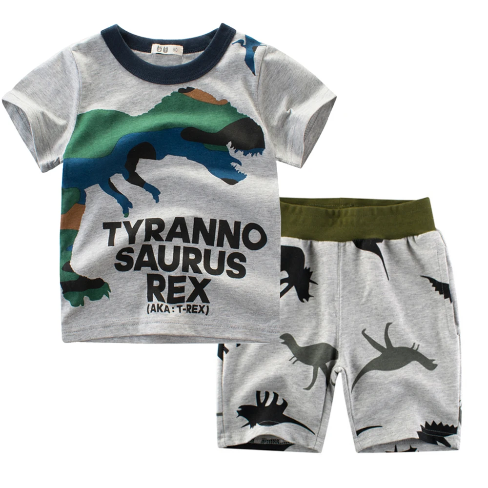 Летняя одежда для маленьких девочек шорты + футболка 2 предмета хлопковая детская