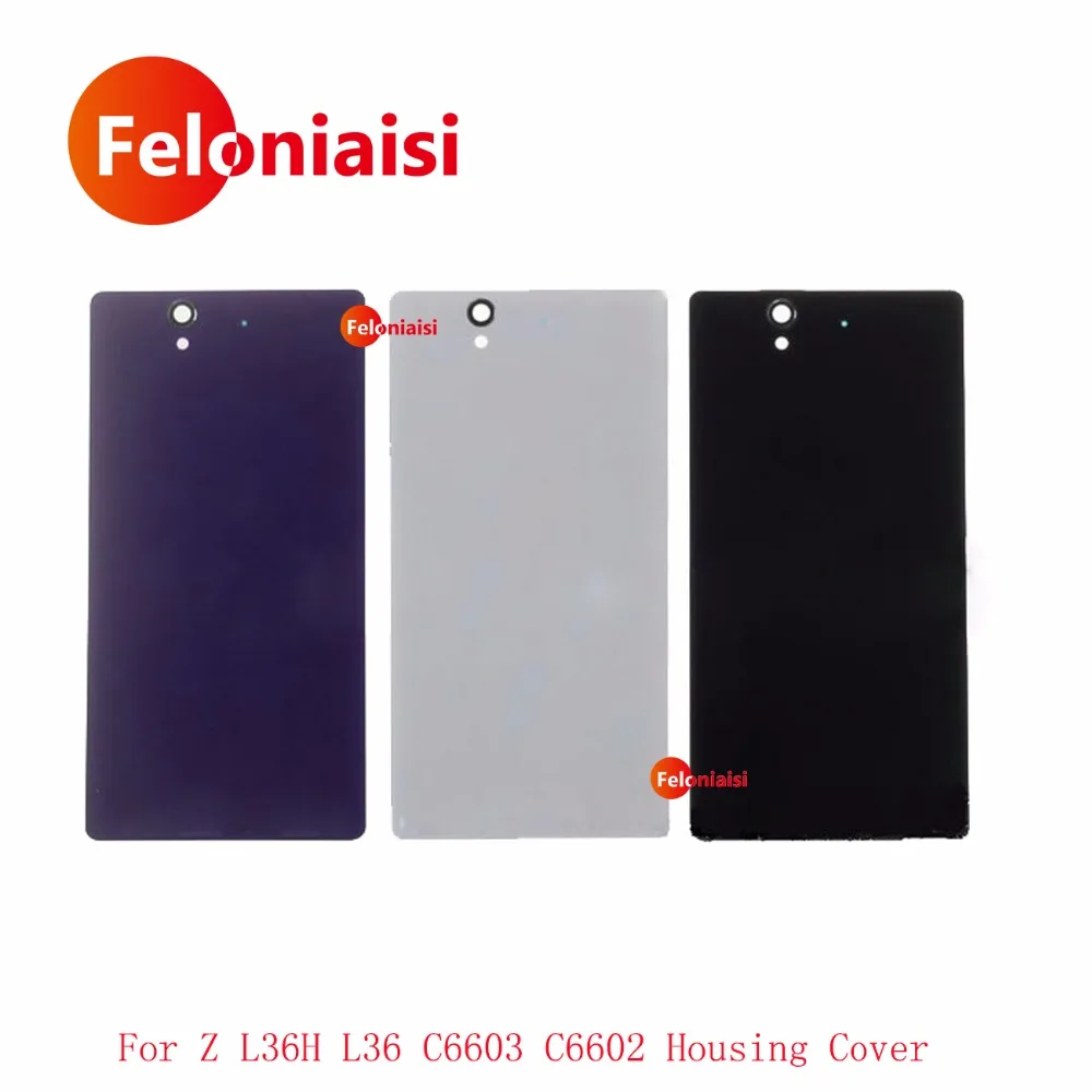 10 шт./лот Высокое качество для sony Xperia Z L36H L36 C6603 C6602 Корпус Батарея крышка отсека
