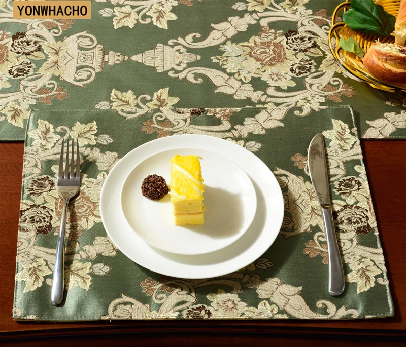 

luxury embroidered classical cabinet table bed flag Placemat table runner N556