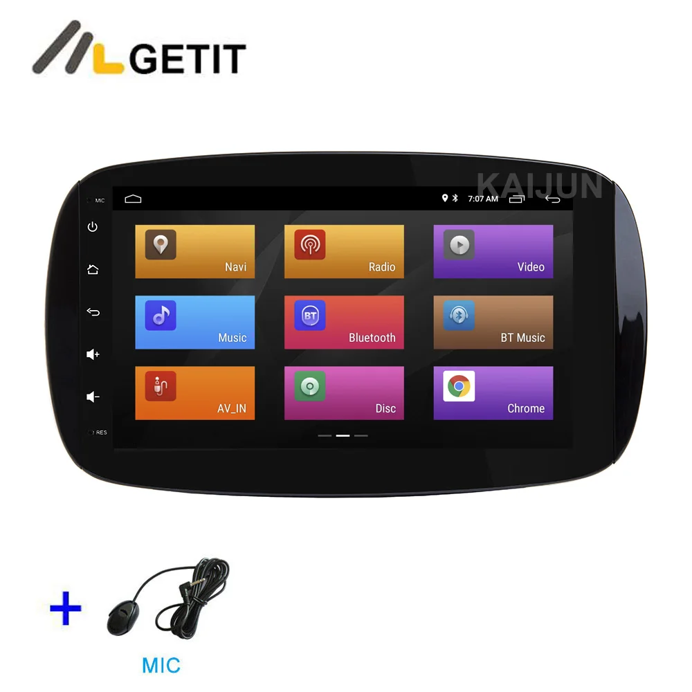 DSP " Android 9 Автомобильный gps стерео радио медиа для Mercedes Benz Smart Fortwo C453 A453 W453 - Цвет: DSP MIC