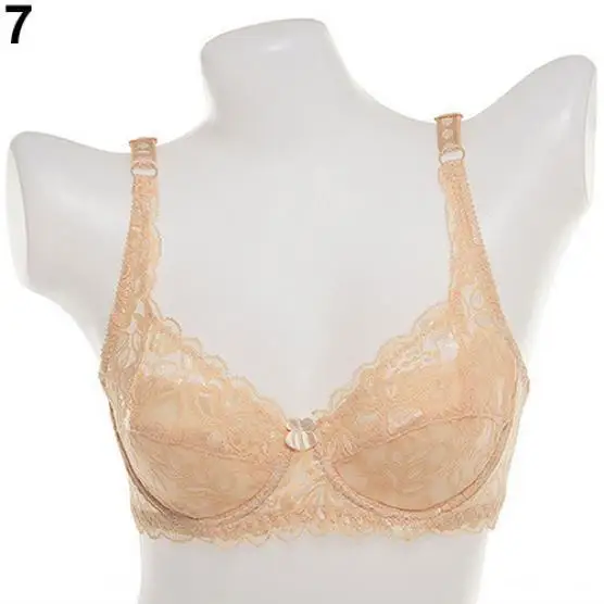 Nude IMucci, женское нижнее белье,, модное, сексуальное, кружевное, глубокий v-образный вырез, пуш-ап, с подкладкой, прозрачный, кружевной, Цветочный, без косточек, бюстгальтеры, бюстгальтер - Цвет: Nude