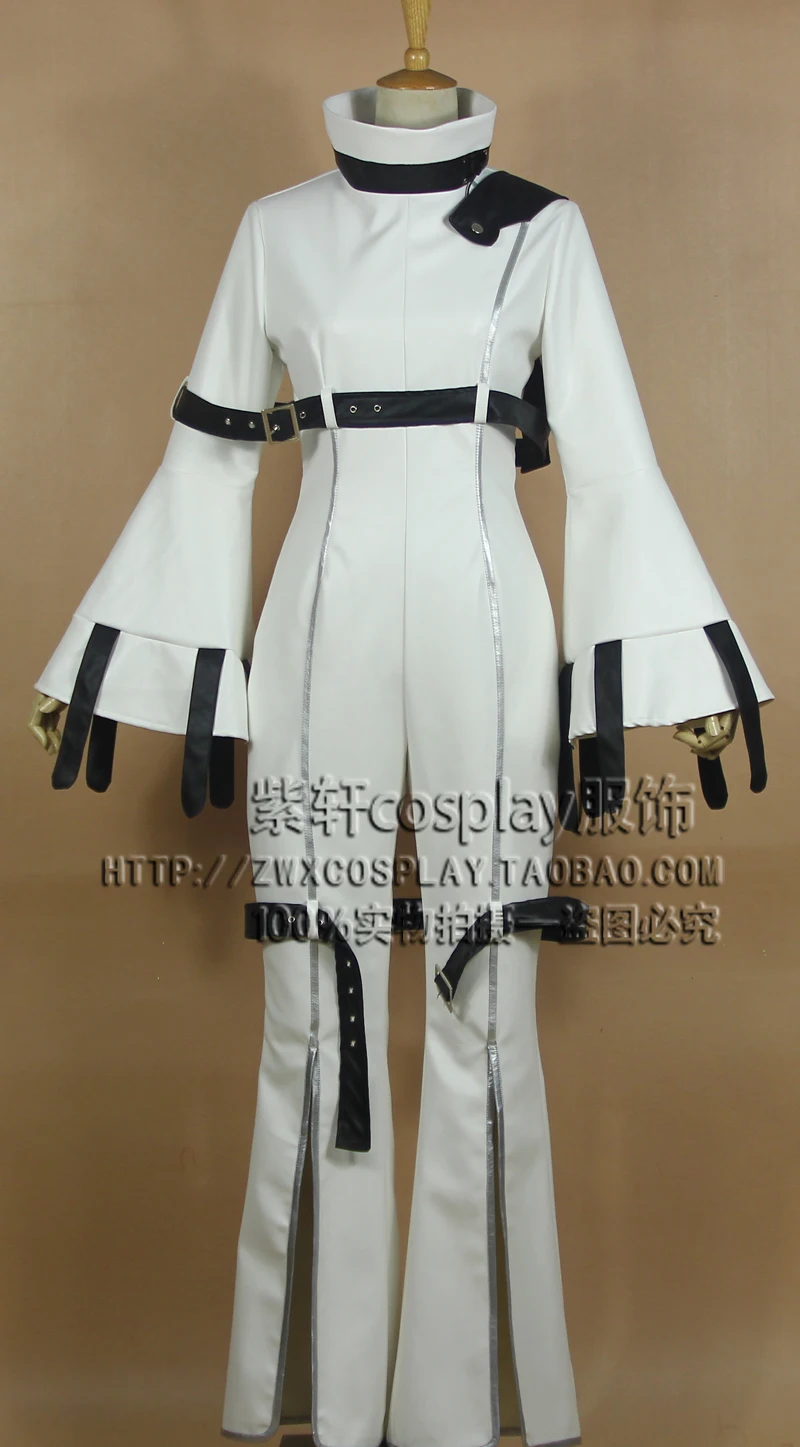 Костюм для косплея из японского аниме Geass: Hangyaku no Lelouch белый комбинезон в полоску