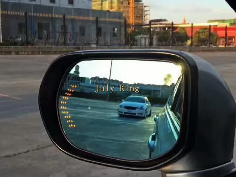 Июля King Зеркало заднего вида чехол для объектива для Toyota Hilux Vigo Fortuner для Toyota Alphard/Vellfire RAV4+ защита от ударов, антибликовое покрытие, поворотники, отопление