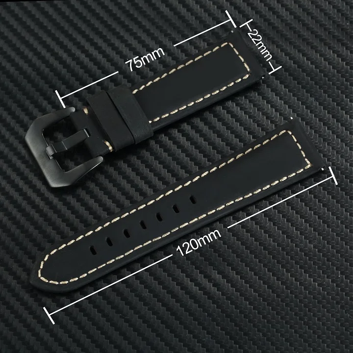 Ремешок сменный мужской из натуральной кожи 22 мм 24 мм|Ремешки для часов| |