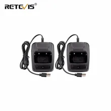 2 шт. USB литий-ионный аккумулятор радио Батарея Зарядное устройство Вход 5V 1A для Baofeng BF-888S bf888S Retevis H777 H-777 иди и болтай Walkie Talkie “иди и USB Зарядное устройство J9104E