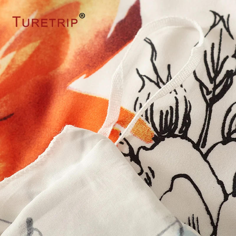 Turetrip Flower Duvet Cover Set Floral Boho Hotel Bedding Sets Comforter With Soft Lightweight Microfiber Quilt | Дом и сад