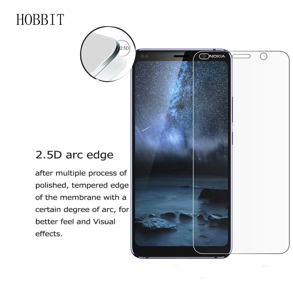 2 упаковки для Nokia 9 PureView Защитная пленка экрана телефона закаленное стекло 9H 2.5D