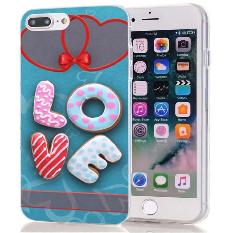 ТПУ Роскошный для iPhone 7 8 Plus 6 6s X XS XR максимальный чехол Дизайн Любовь массив звезд