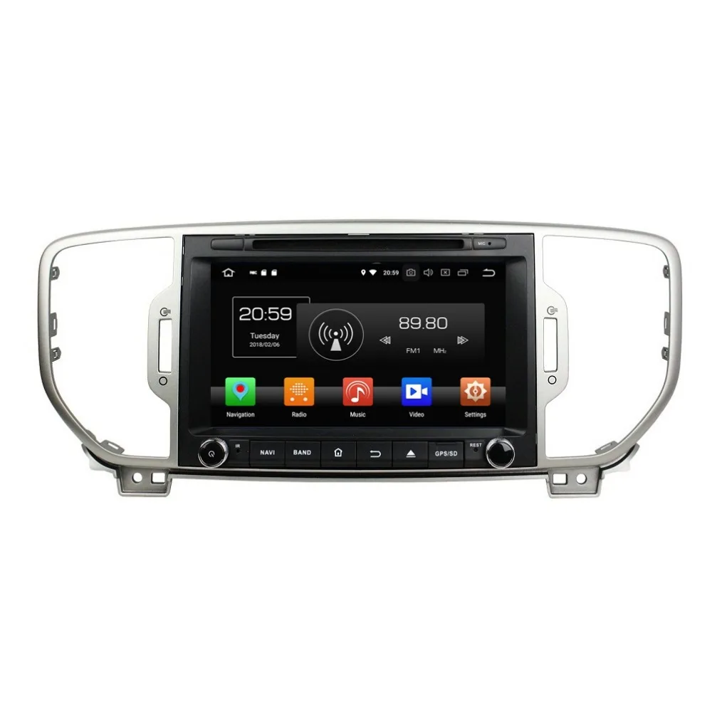 

8" Android 8.0 Car Stereo Radio DVD GPS Navigation for Kia Sportage 2016 4GB RAM Bluetooth WIFI USB DVR Mirror-link IPS Screen