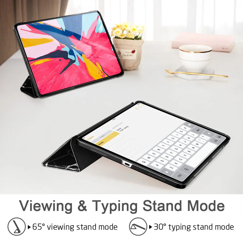 ESR Чехол для iPad Pro 11 легкий умный трехслойный чехол из искусственной кожи твердая задняя крышка мраморный чехол для Apple iPad Pro 11