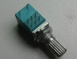 5 шт. x 8pin RV097NS B10K B50K двойной потенциометр с переключателем аудио/усилитель