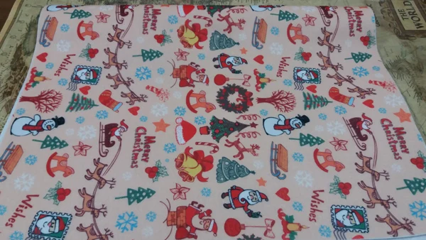 Сверхмягкие 7 шт. 15x15 см Рождественский олень Санта Клаус колокольчик Печатный