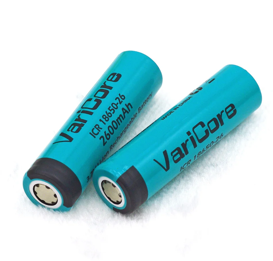 6 шт./партия 100% Новый оригинальный 18650 2600 мАч VariCore ICR18650 26 литий ионный аккумулятор