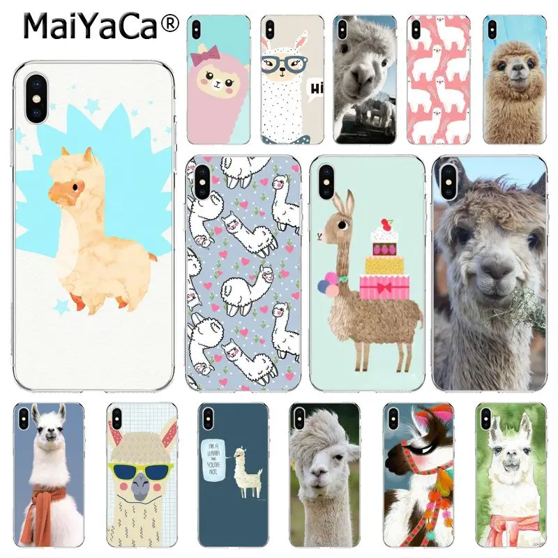 Чехол для телефона с ламой и альпаками iphone 12 11 pro MAX 8 7 6 6S Plus X XS 5 5S SE XR 10 Capa|Бамперы| |