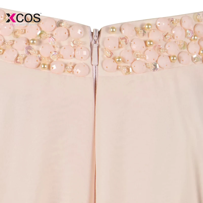 Платье на бретельках с бисером и жемчужинами два предмета платье для выпускного