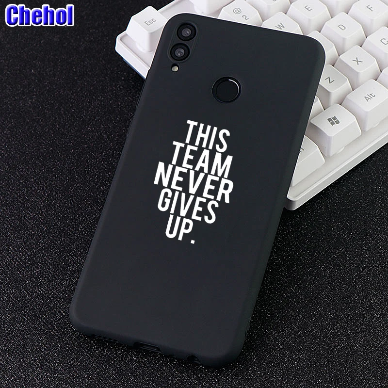 Чехлы для телефонов с буквенным принтом huawei Honor Note Mate10 Pro 20X Nova3 3i чехол никогда не