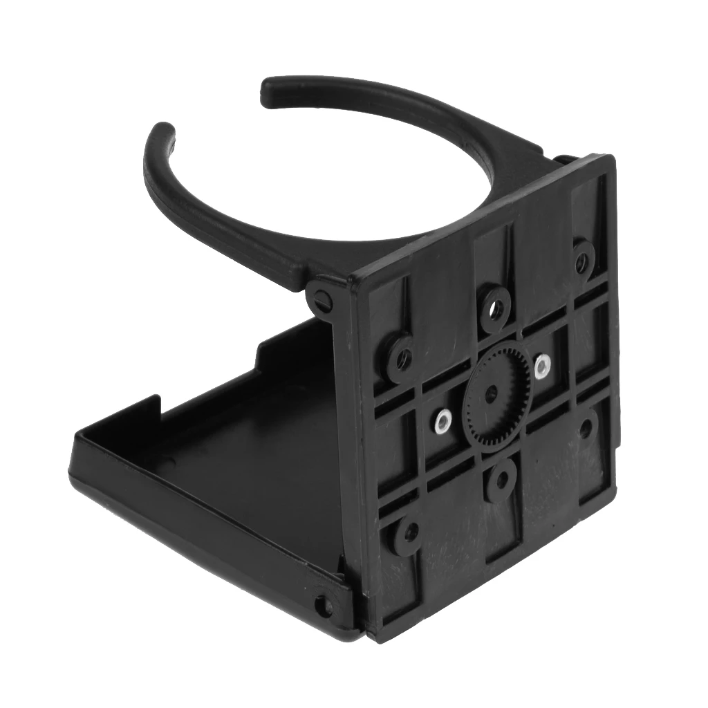 

Nylon Boat Adjustable Folding Cup Drink Can Bottle Beverage Holder Stand with Screws Kits For Yacht Car Black