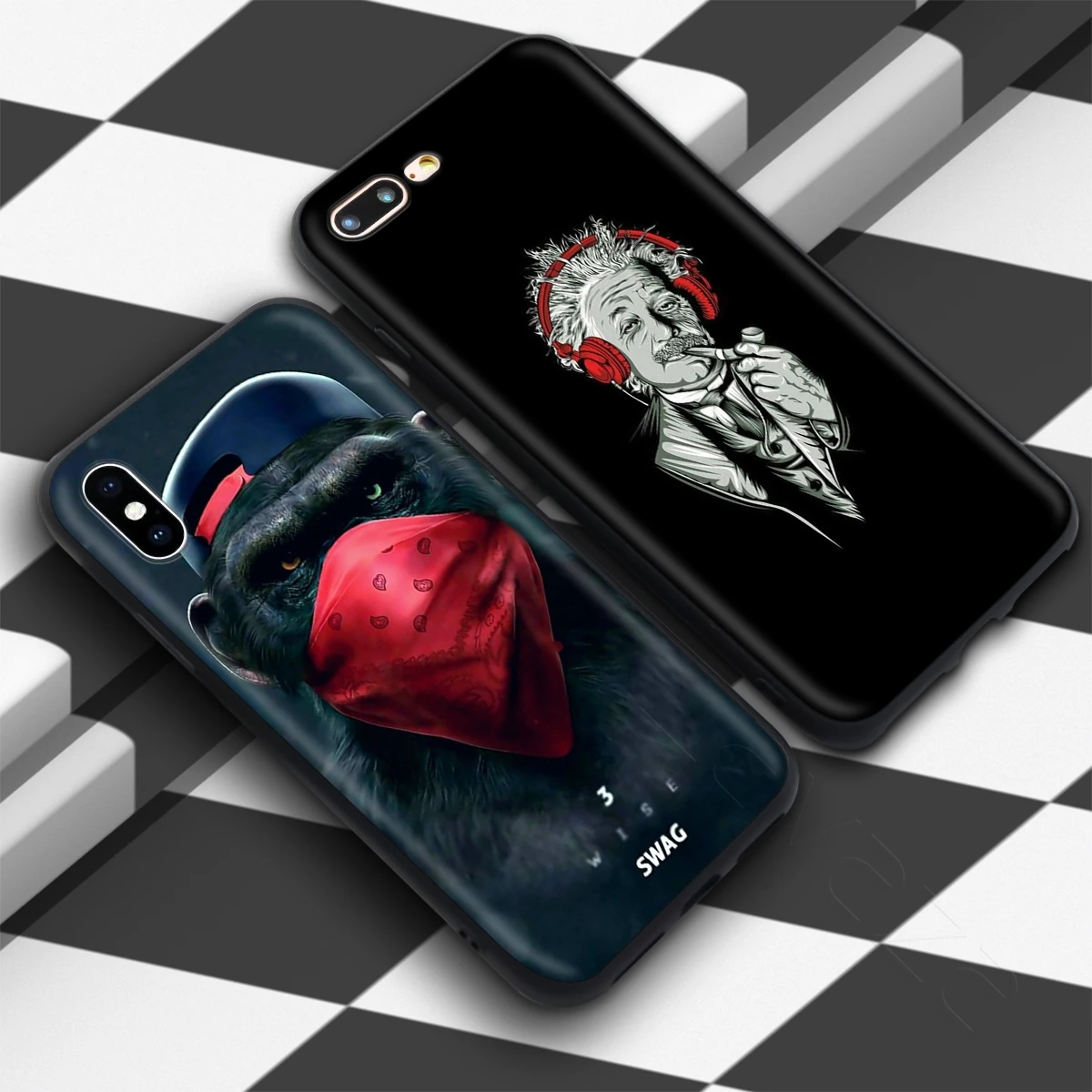 Чехол Lavaza Swag Гангстер обезьяна череп бандана для iPhone 11 Pro XS Max XR X 8 7 6 6S Plus 5 5S se