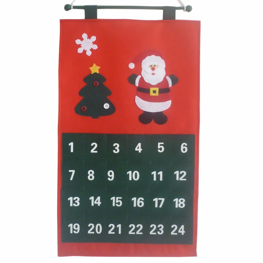 Санта Клаус Снеговик обратный отсчет к Рождеству календарь подарок детям