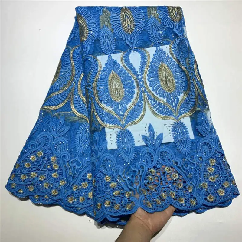 

African Lace Fabric Embroidered Net Tulle Lace Fabric With Beads High Quality African Nigeria For Women Wedding Dress!ZQF43005