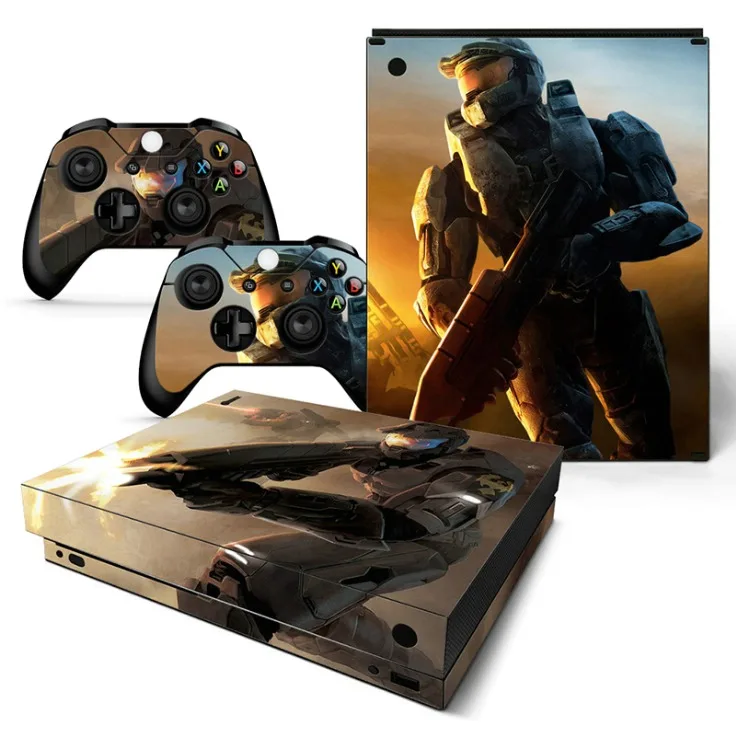 TN-XboneX-0363 Защитная дизайнерская наклейка для xbox One X консоль кожаная наклейка на контроллер всего тела - Цвет: TN-XboneX-0363