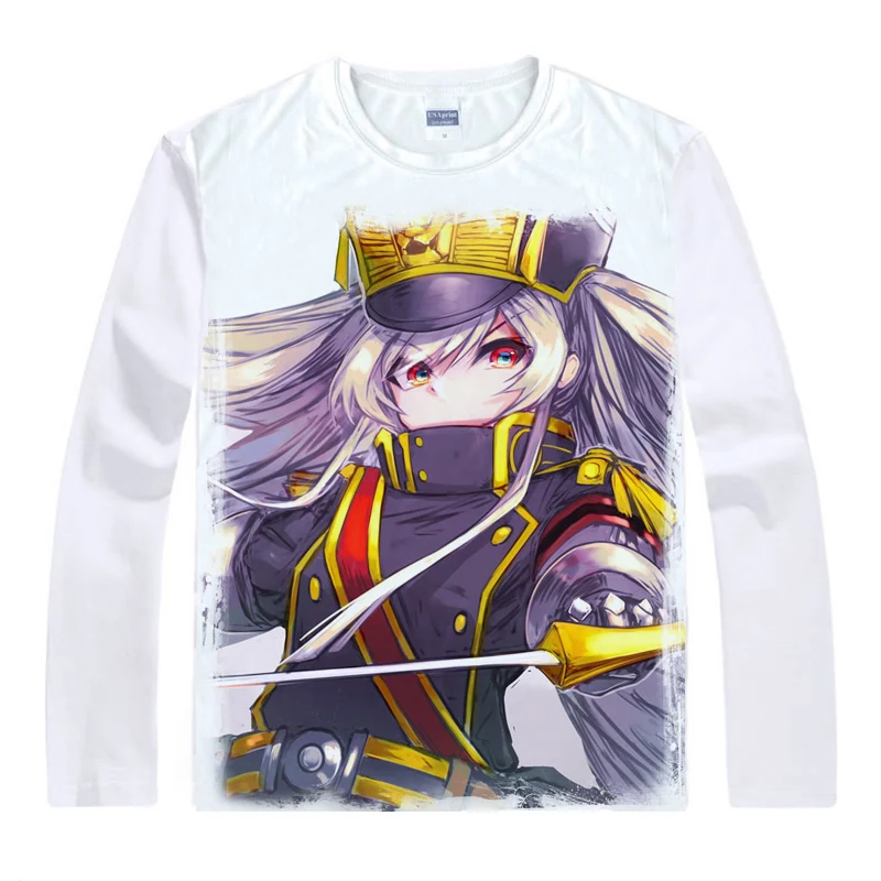 Футболка Coolprint с рисунком аниме Re: Creator футболки длинным рукавом Altair военная