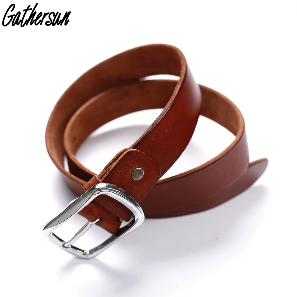 2018 мужской ремень кожаный винтажный ручной работы воловья Пряжка ремни люкс для