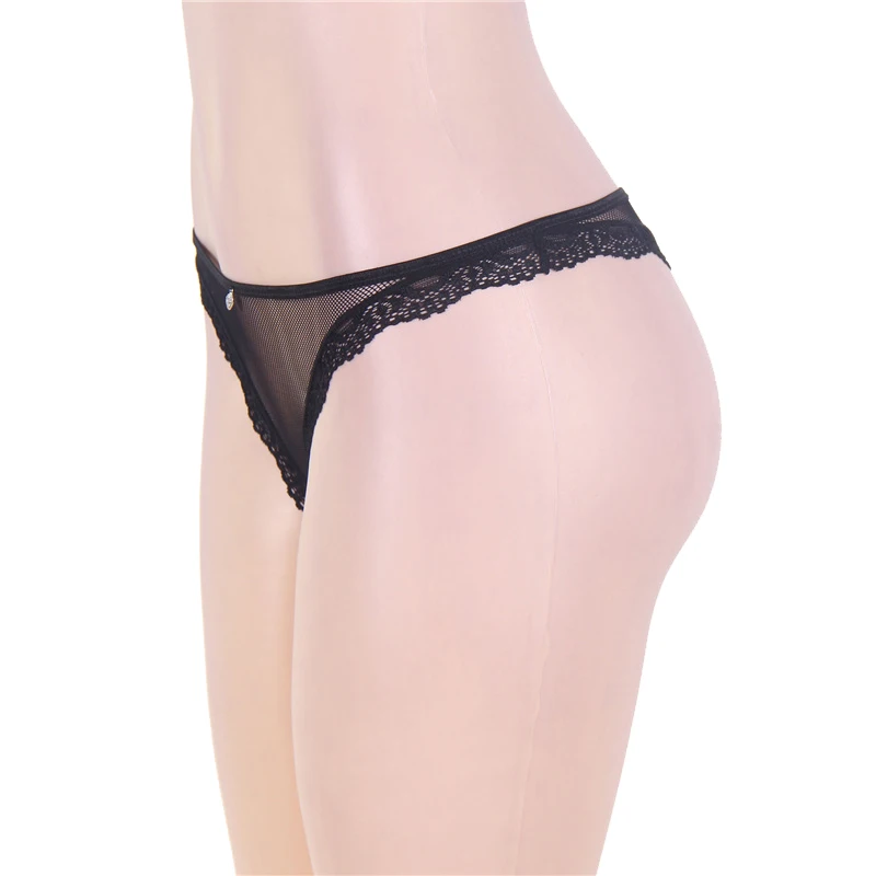 Ажурные кружевные сексуальные трусы женские трусики большого размера