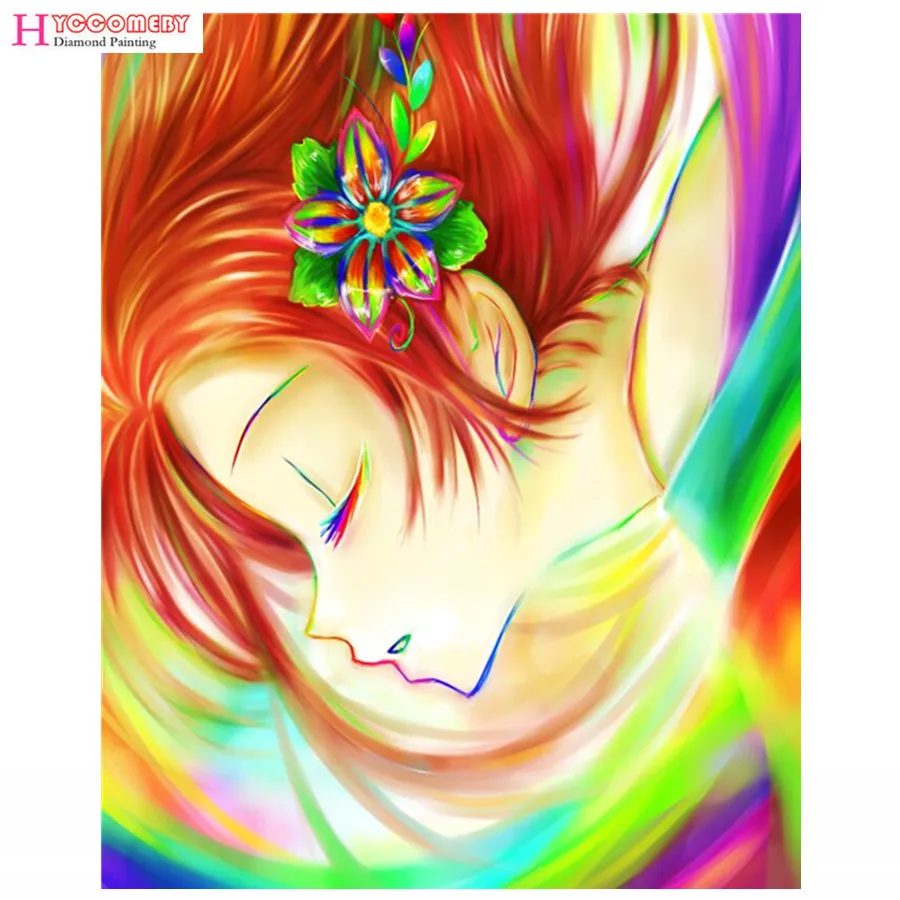 Cartoon Diamond Painting Full Square / Round drilling flower painting icoms Daimond mosaic Picture Embroidery diamond Cross Sti | Дом и сад