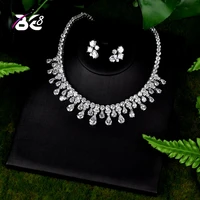 be 8 luxury crystal bridal jewelry sets white color pendant necklace earrings sets wedding african beads jewelry set s107