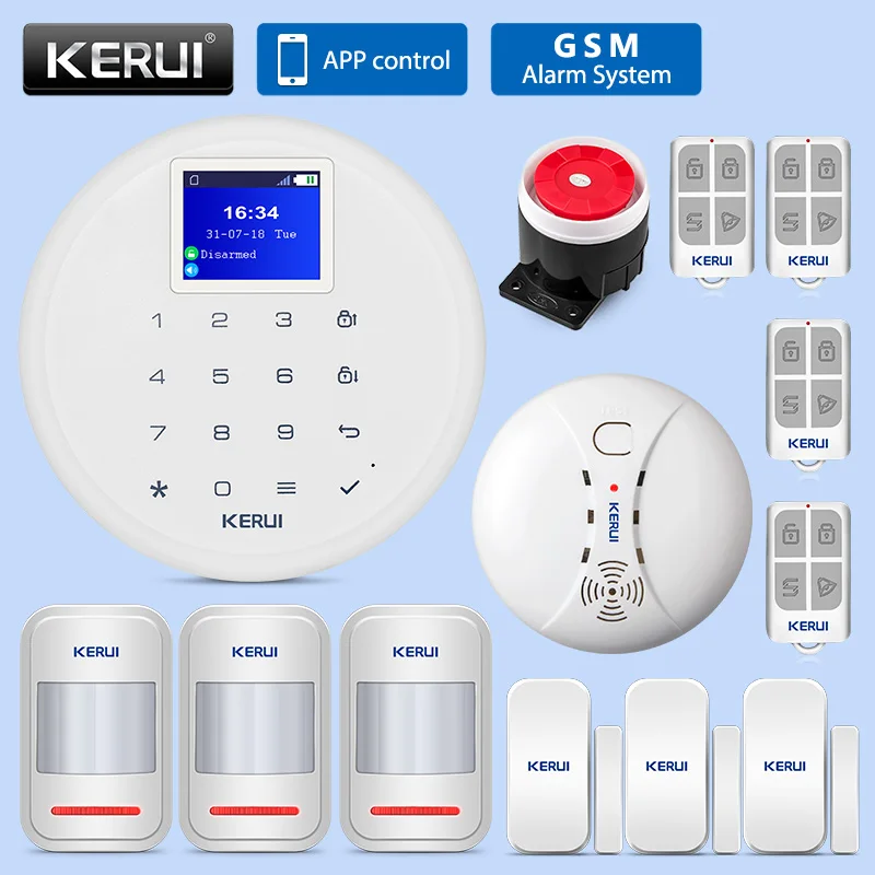 Домашняя система охранной сигнализации KERUI G17 GSM домашняя Wifi противоугонной