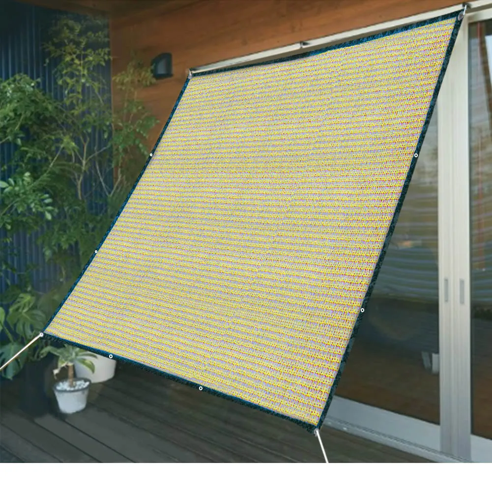 Sun Shelter Sunshade Protection Net 6-pin Thickened Outdoor Canopy Garden Patio Pool Shade Sail Awning Camping Picnic Tent 2*2M