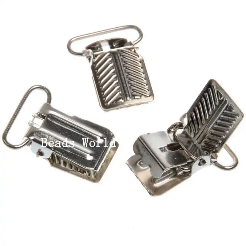 10 шт. серебристые металлические прямоугольные прищепки для соски 29x22 5 мм|clip|clip