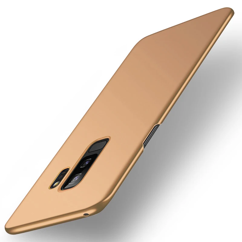 Gold Vgcjok Роскошный тонкий матовый Жесткий Чехол для samsung Galaxy S8 S9 Note 8 9 S7 край S8 S9 плюс A6 A8 плюс защитный чехол - Цвет: Gold