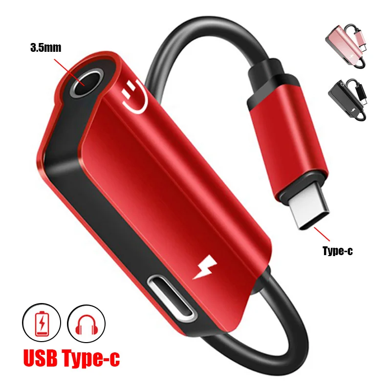 Адаптер USB Type C Aux для наушников конвертер адаптер с разъемом 3 5 мм Huawei P 20 Pro mate20 lite