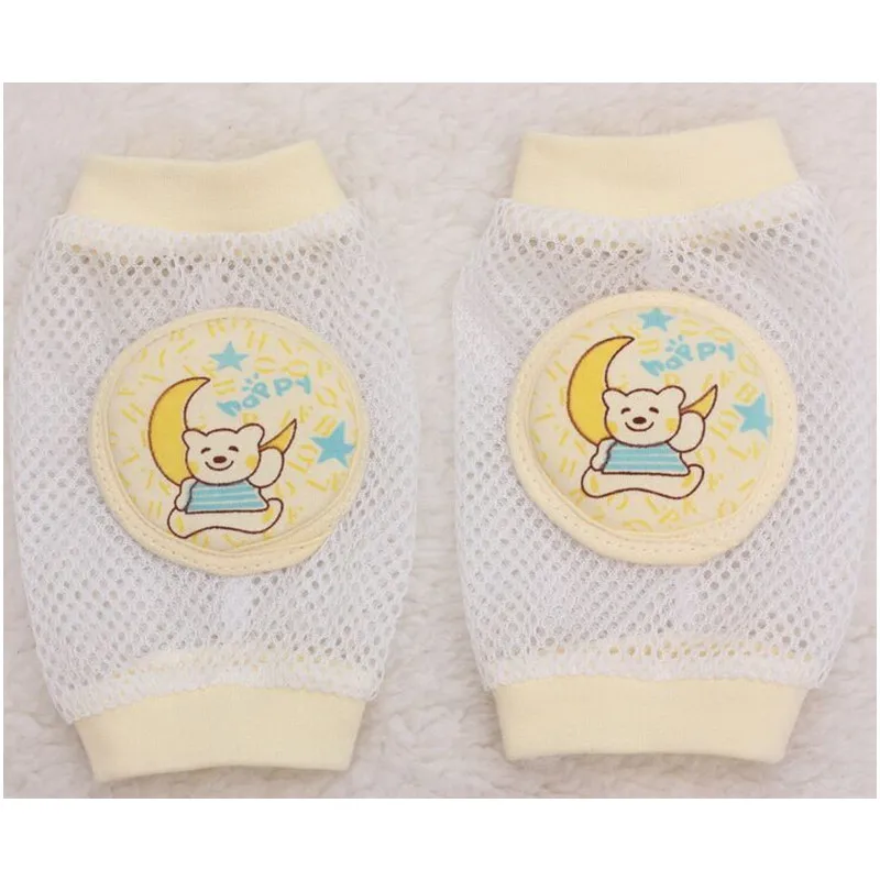 2 пары Детские гамаши для ног защитные наколенники ползания сетчатые с рисунком