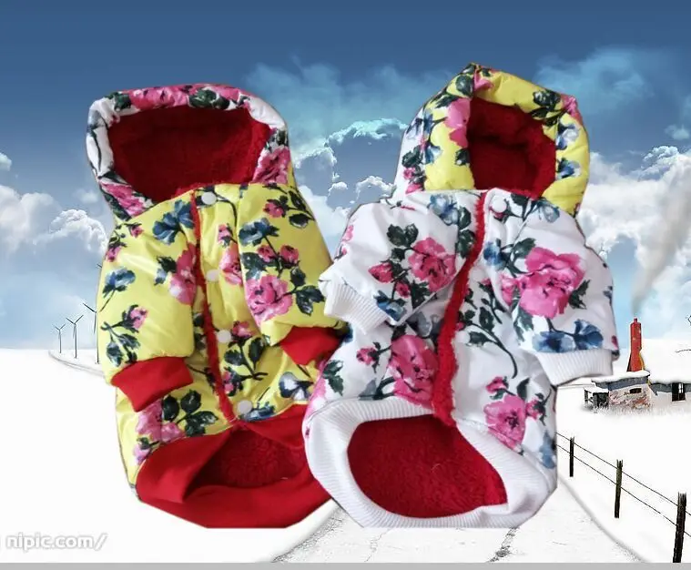 Милая одежда для маленьких собак пальто зимняя теплая кашемировая хлопковая