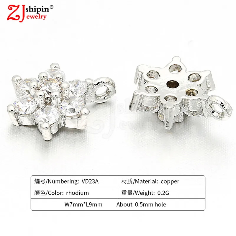 2018 Роскошный цветок ожерелье из кубического циркония и подвеска аксессуары для