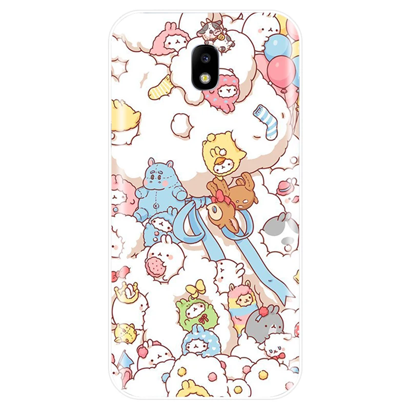 Kawaii Molang мультфильм аниме собака ca чехол для телефона Samsung Galaxy J3 J4 J6 J8 2018 J5 J7 2017 2016