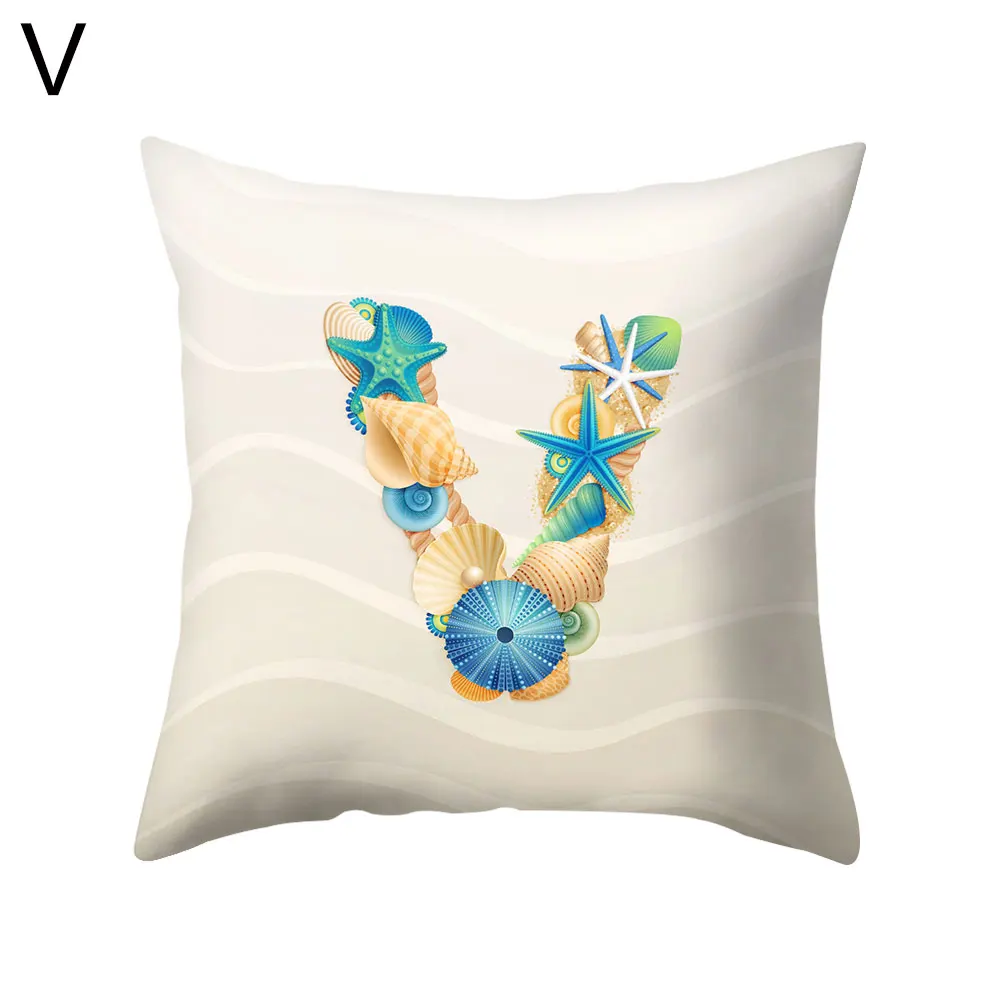 Защитный чехол для подушки с рисунком морской звезды и надписью | Дом сад