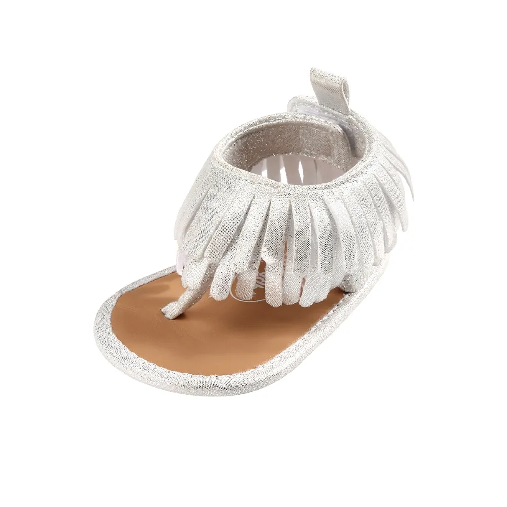 Fashion Tassel Summer Baby Girl Boy Shoes PU Soft Sole Casual Sandals Clamp Toddlers For 0-18 Months |